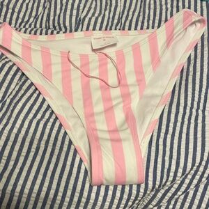Pink and white stripe Stoney Clover x target bikini bottom size small